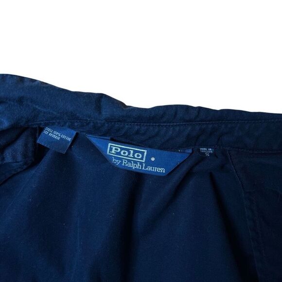Vintage VTG 90s Polo Bayport Poplin Navy Blue Jacket Small - Picture 8 of 9